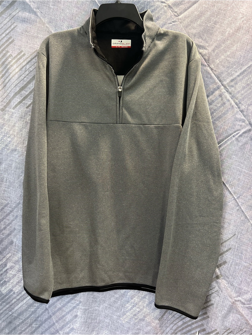 BNWT Grand Slam Men's Olive-Gray Half-Zip Performance Pullover